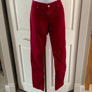 White House Black Market red jeans